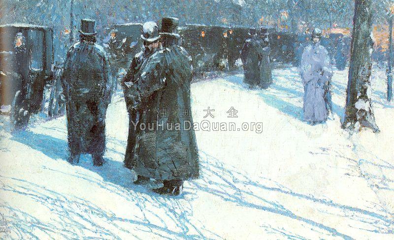 Cab Stand at Night - 施尔德·哈森